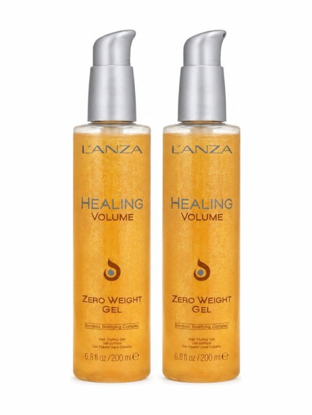 L’ANZA Healing Volume Zero Weight Gel 6.8 fl oz / 200ml Duo Pack